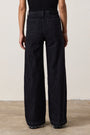 DELTA HIGH WAIST WIDE LEG JEAN / NOIR WASH