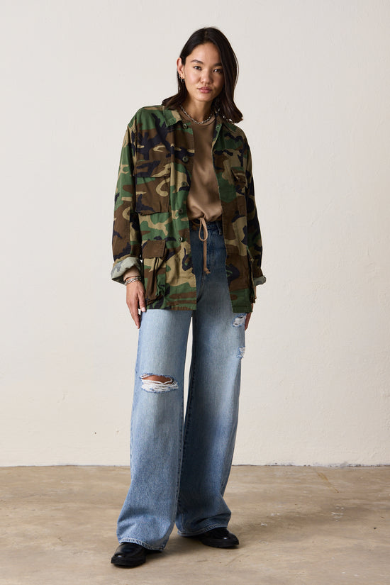 SRPLS US MILITARY SHIRT JACKET / WOODLAND CAMO