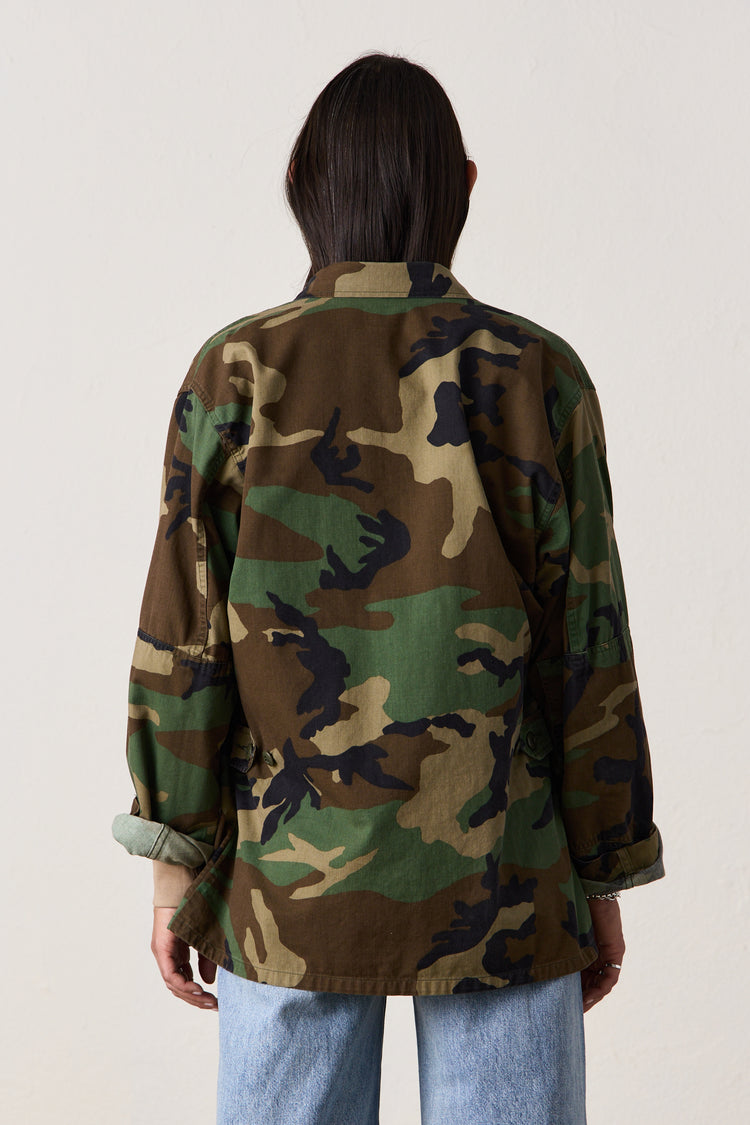SRPLS US MILITARY SHIRT JACKET / WOODLAND CAMO