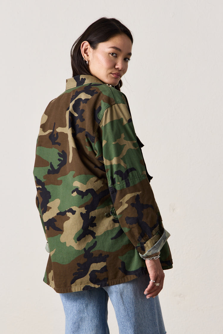 SRPLS US MILITARY SHIRT JACKET / WOODLAND CAMO