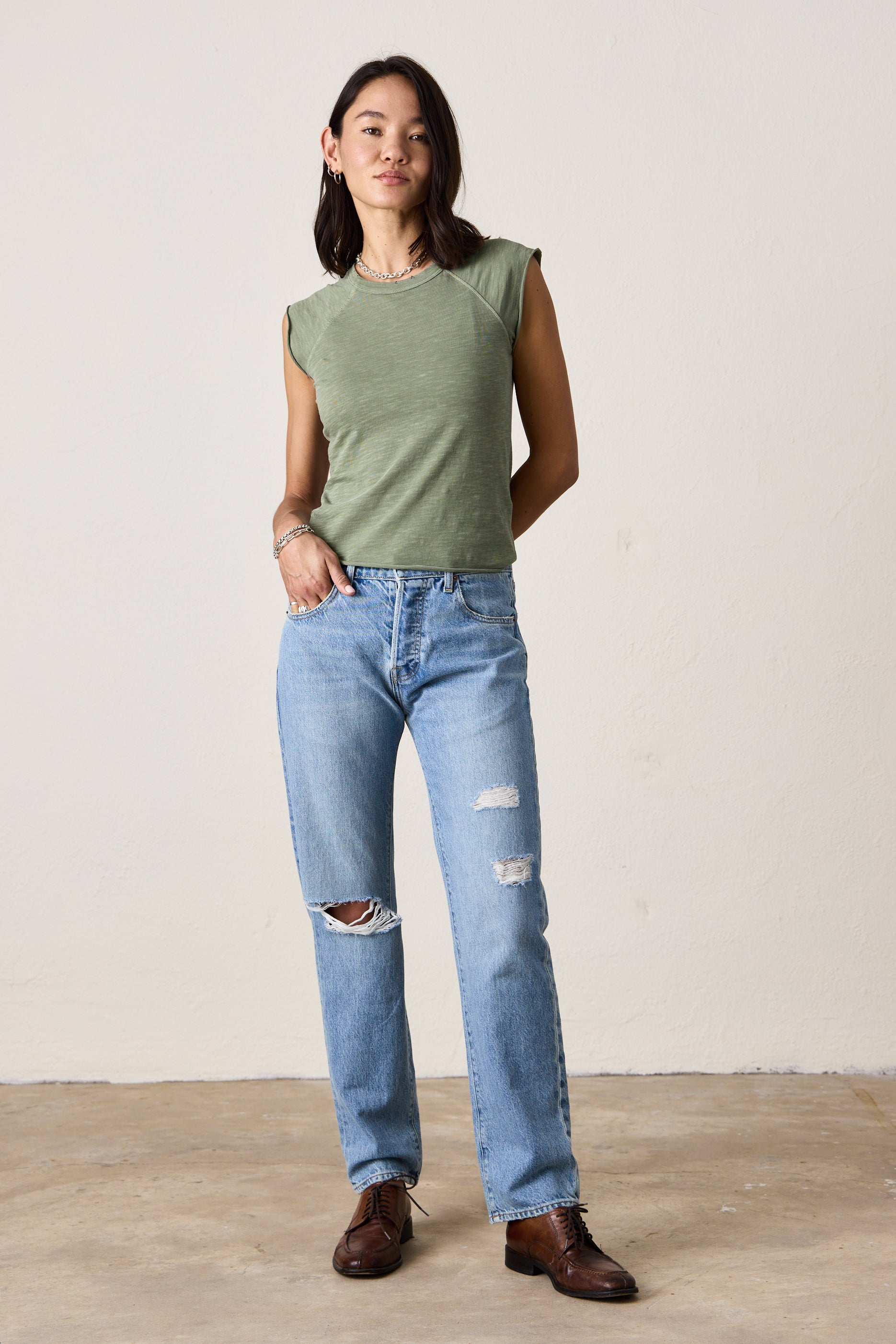 NSF 2024 straight slouch jeans