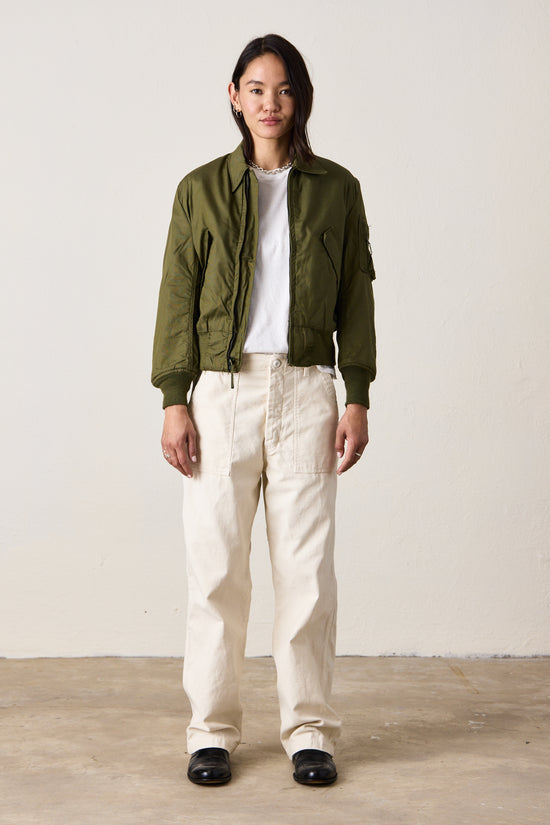 US MILITARY SHRUNKEN BOMBER / OD Green