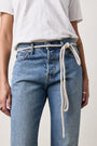 COTTON VINTAGE ROPE BELT / OFF WHITE