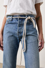 COTTON VINTAGE ROPE BELT / OFF WHITE