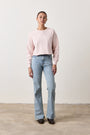 MARCO CROP VINTAGE SWEATSHIRT / ROSY