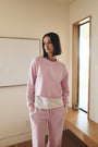 MARCO CROP LOOP TERRY SWEATSHIRT / PINK SORBET