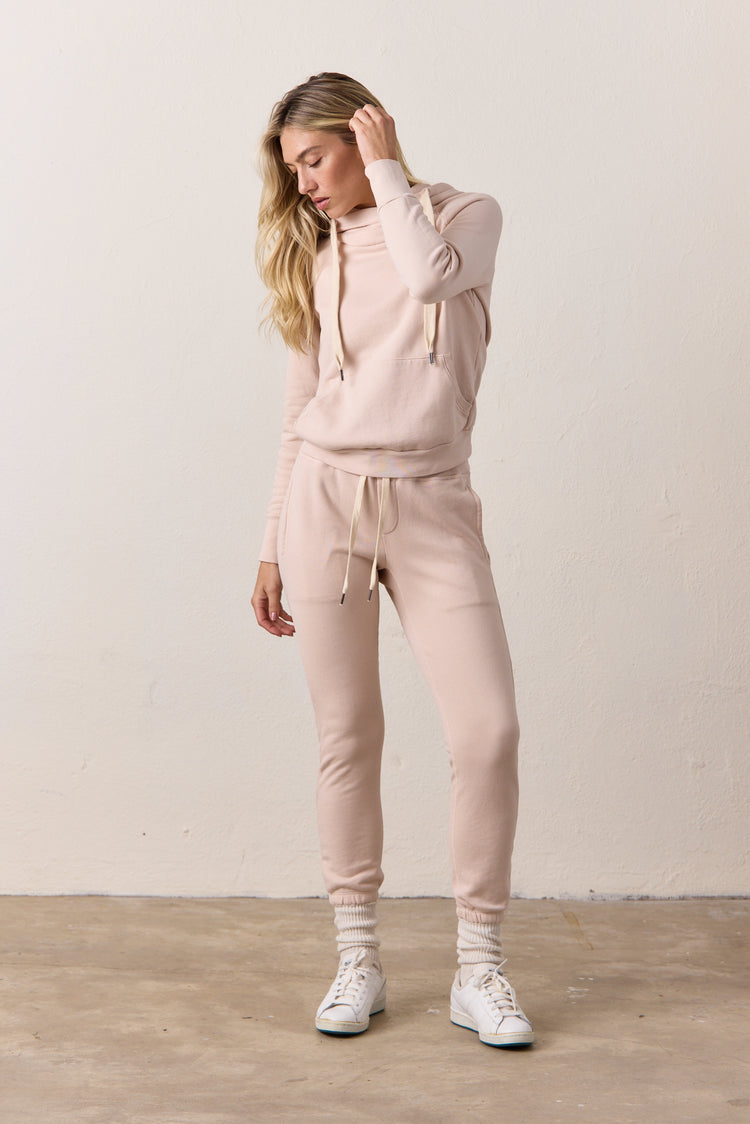 NSF Sayde Slim Loop Terry Sweatpant - Pearl