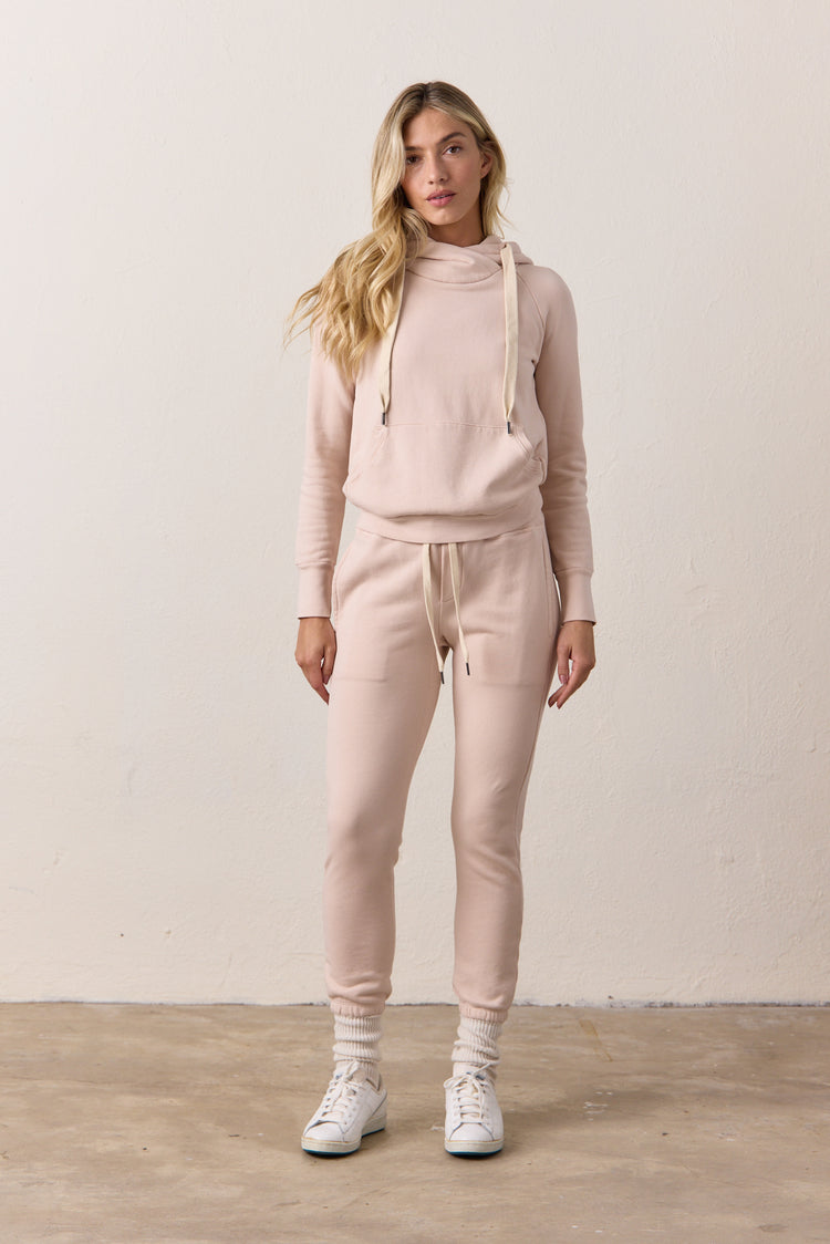 NSF Sayde Slim Loop Terry Sweatpant - Pearl