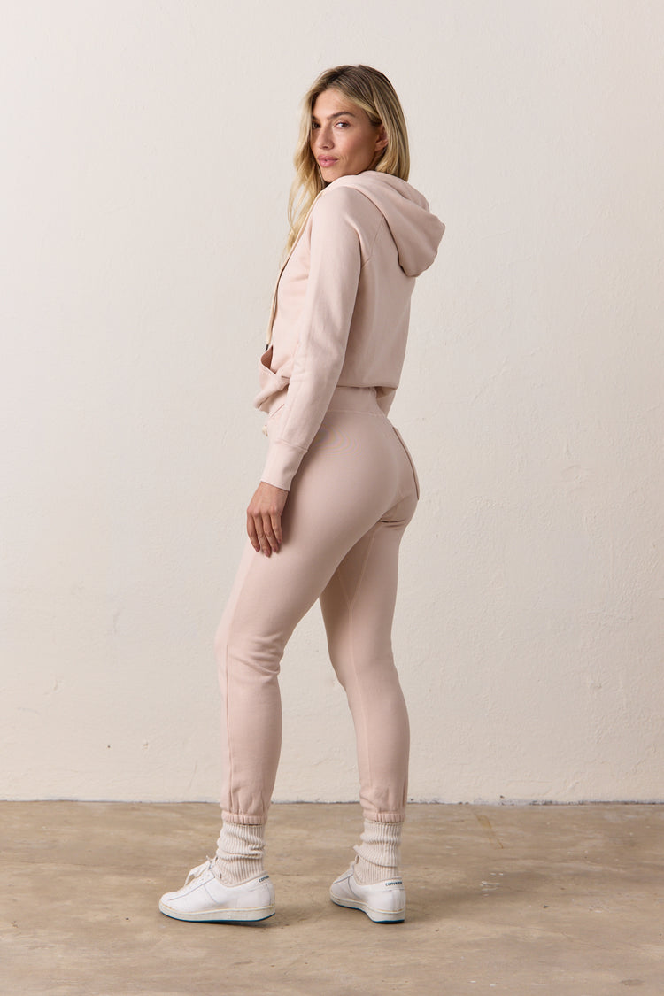 NSF Sayde Slim Loop Terry Sweatpant - Pearl