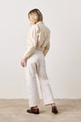 CARLSON LINEN COTTON TIE PANT / IVORY