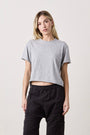 HARPER BOXY VINTAGE JERSEY TEE / HEATHER GREY