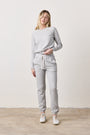 ISABELLA HIGH WAIST VINTAGE TERRY SWEATPANT / HEATHER GREY