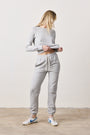 ISABELLA HIGH WAIST VINTAGE TERRY SWEATPANT / HEATHER GREY