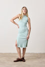 AMELIA FITTED RIB DRESS / MINT