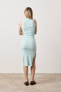 AMELIA FITTED RIB DRESS / MINT