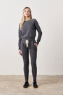 MADDOX FITTED LACE LOOP TERRY SWEATPANT / FADED BLACK