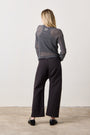 CARLSON LINEN COTTON TIE PANT / FADED BLACK