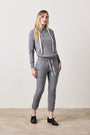 SAYDE SLIM ATHLETIC TERRY SWEATPANT / CHARCOAL HEATHER GREY