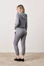 SAYDE SLIM ATHLETIC TERRY SWEATPANT / CHARCOAL HEATHER GREY