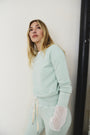 SAGURO FITTED LOOP TERRY SWEATSHIRT / MINT