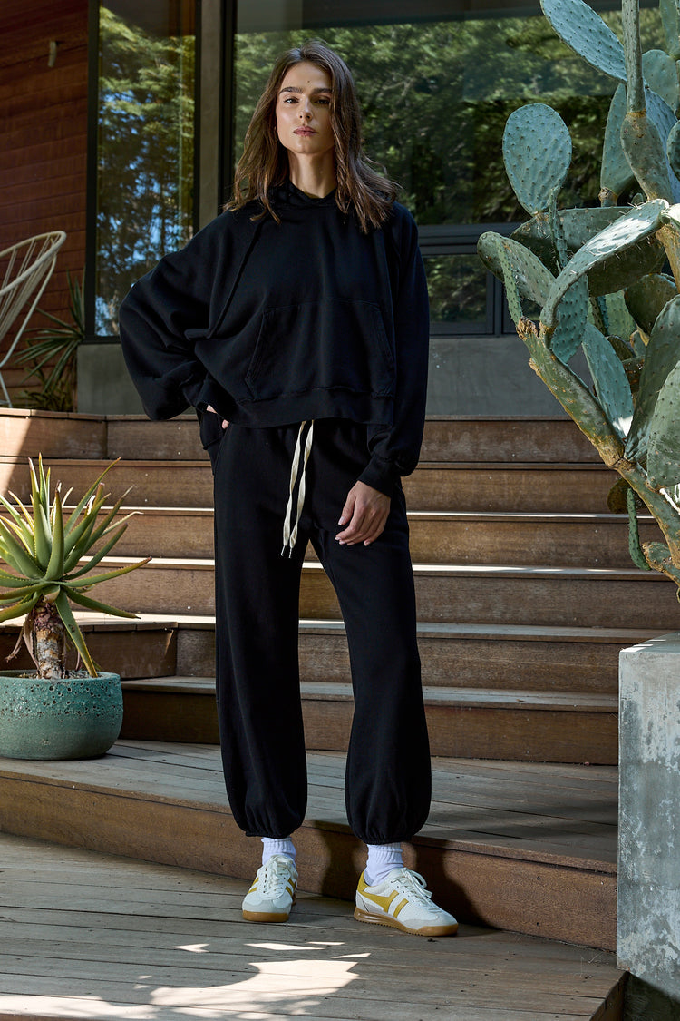 NSF Shane Billow Loop Terry Sweatpant - Black