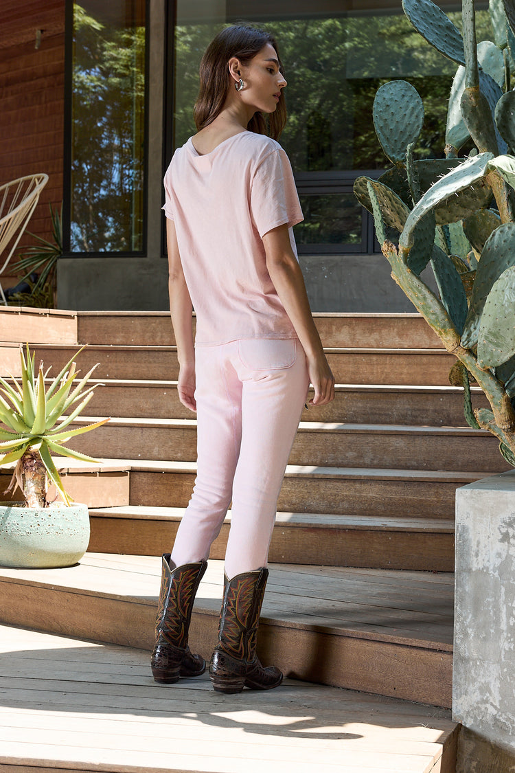 NSF Sayde Slim Loop Terry Sweatpant - Pink Perl