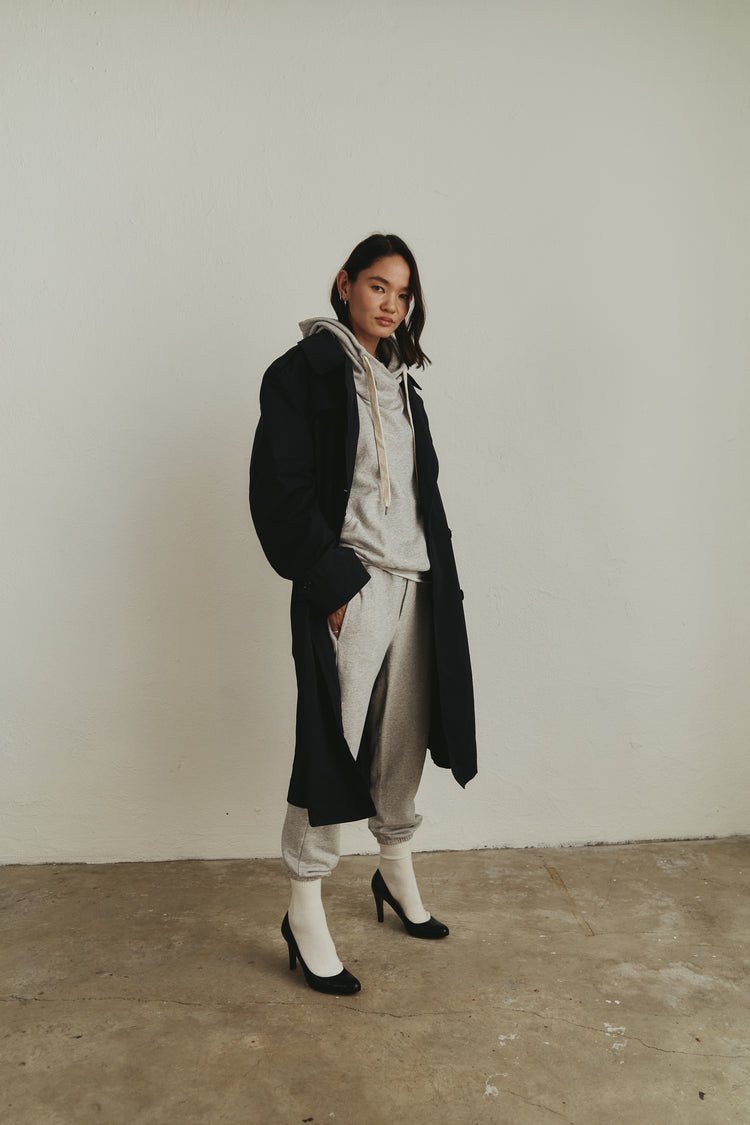 SRPLS US MILITARY TRENCH COAT / BLACK