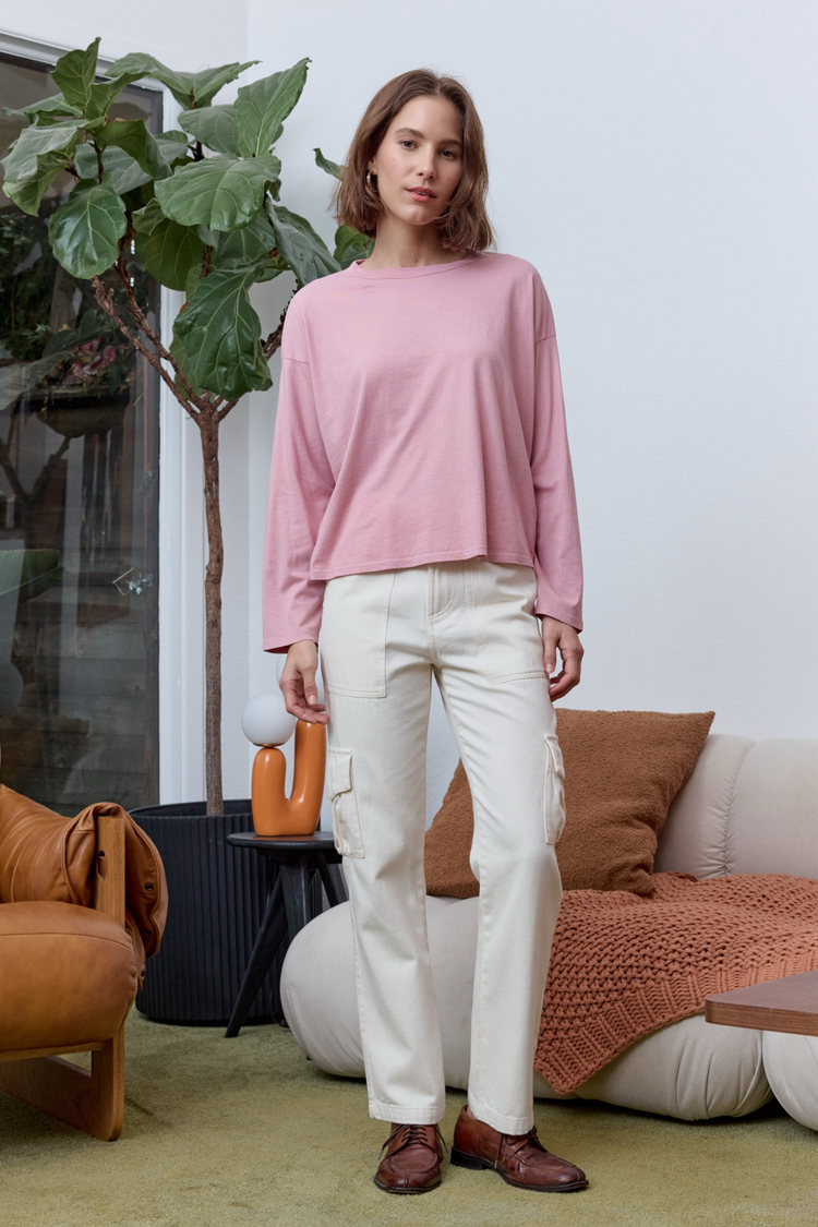 NSF Hawk Straight Leg Twill Cargo Pant - Ivory