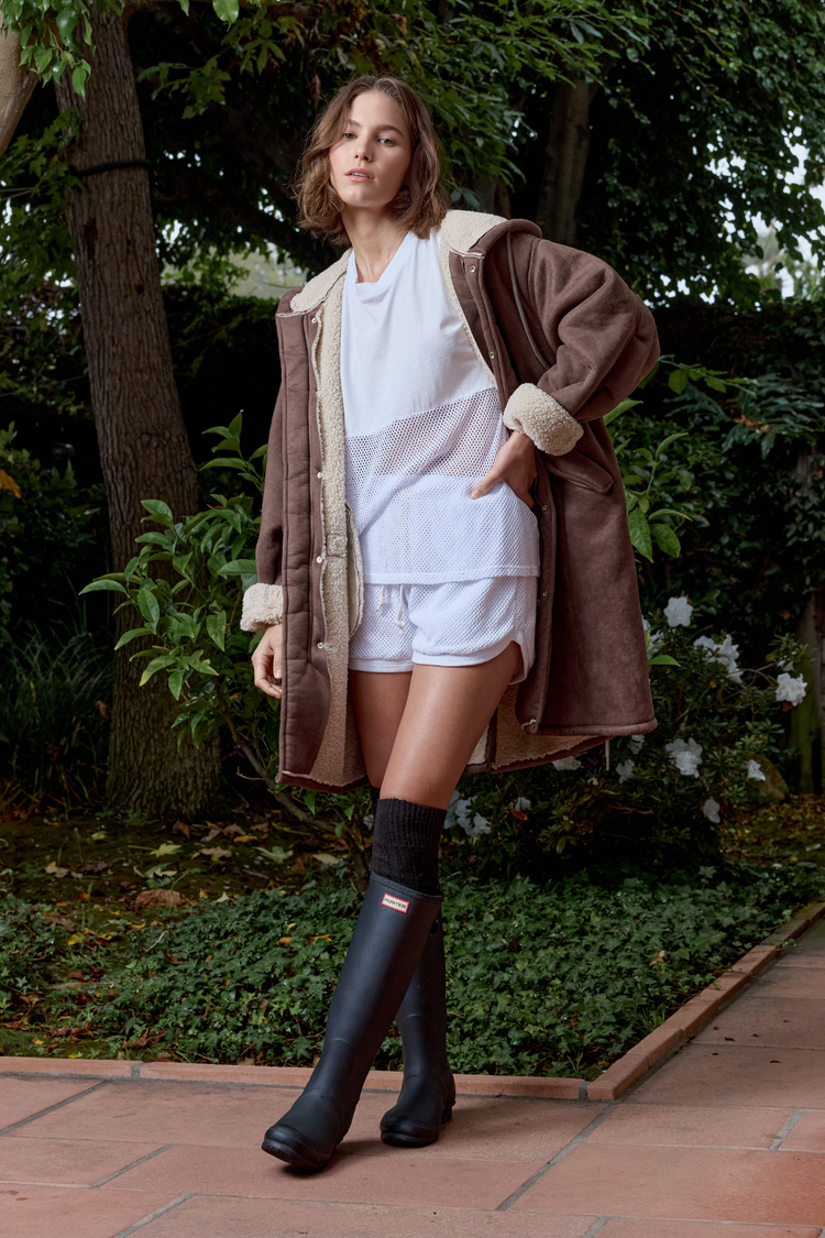 NSF Tucker Jersey Lined Mesh Short - Chalk