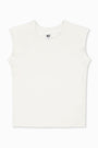 CHLOE FITTED RAGLAN CREW TEE / SOFT WHITE