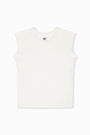 CHLOE FITTED SLUB JERSEY TEE / SOFT WHITE