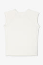 CHLOE FITTED RAGLAN CREW TEE / SOFT WHITE