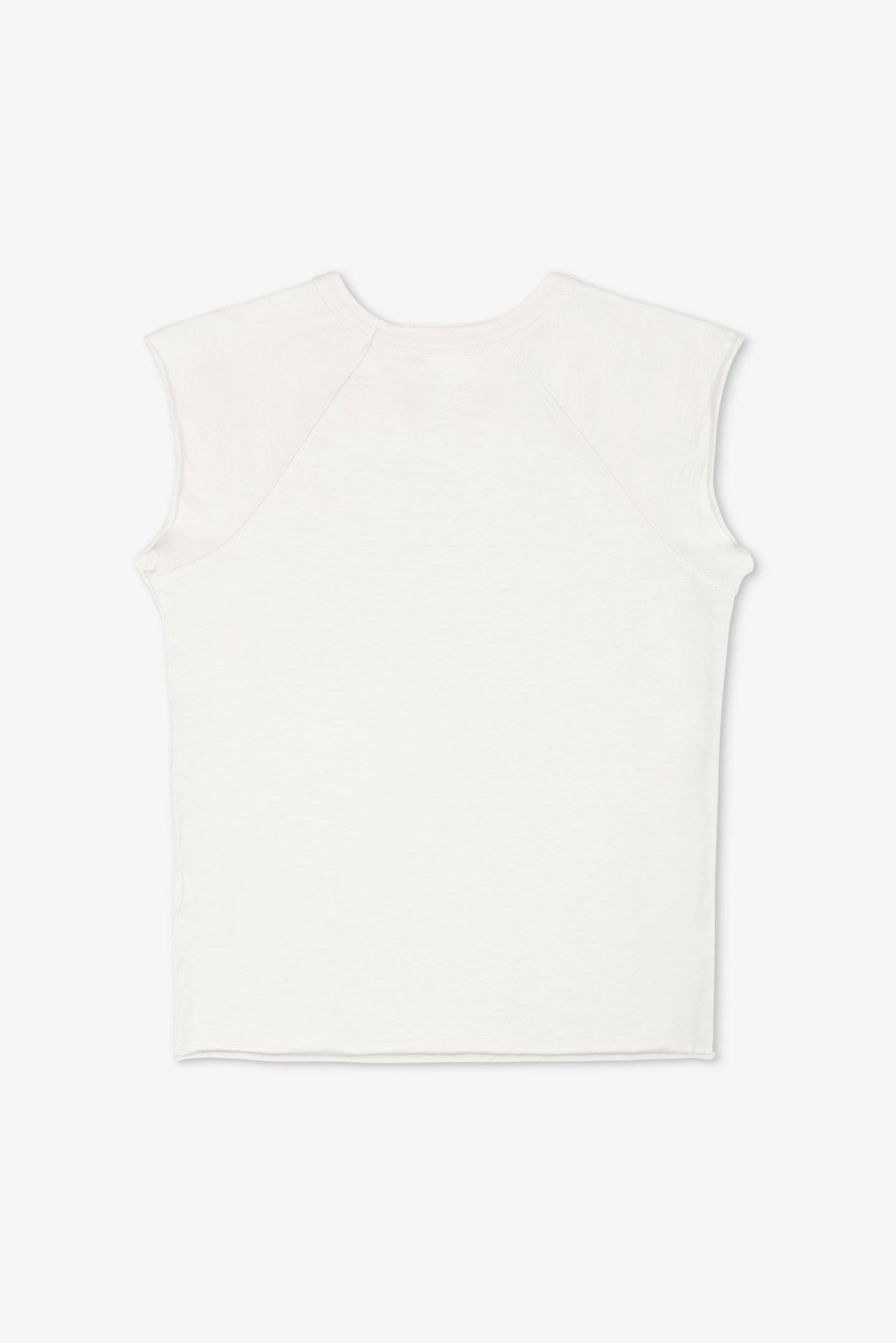 CHLOE FITTED RAGLAN CREW TEE / SOFT WHITE