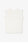 CHLOE FITTED SLUB JERSEY MUSCLE TEE / SOFT WHITE