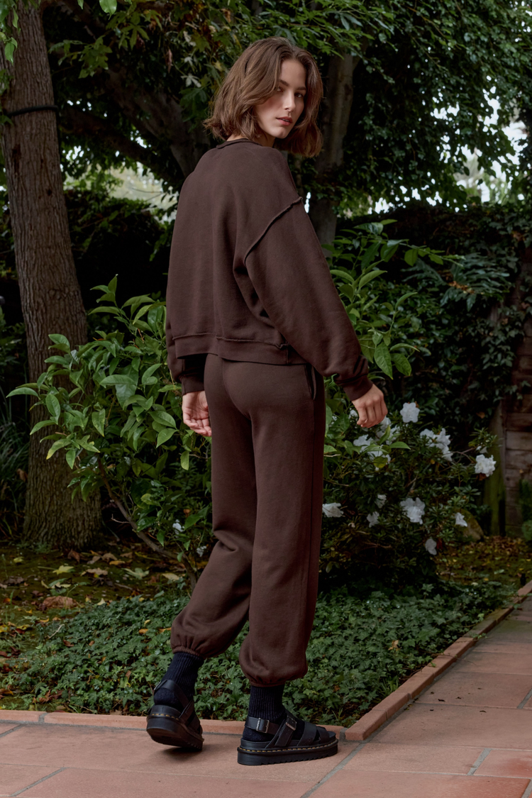 NSF Shane Billow Loop Terry Sweatpant - Coffee