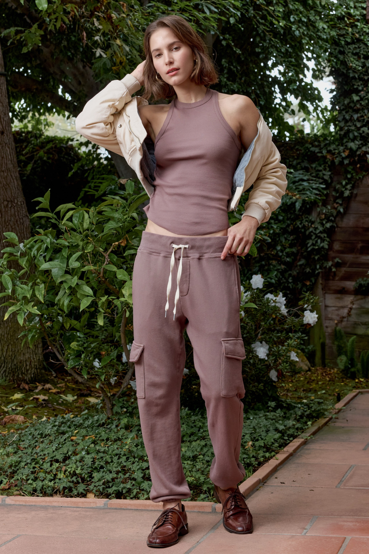 NSF Reyes Shrunken Quilted Canvas Bomber - Ivory