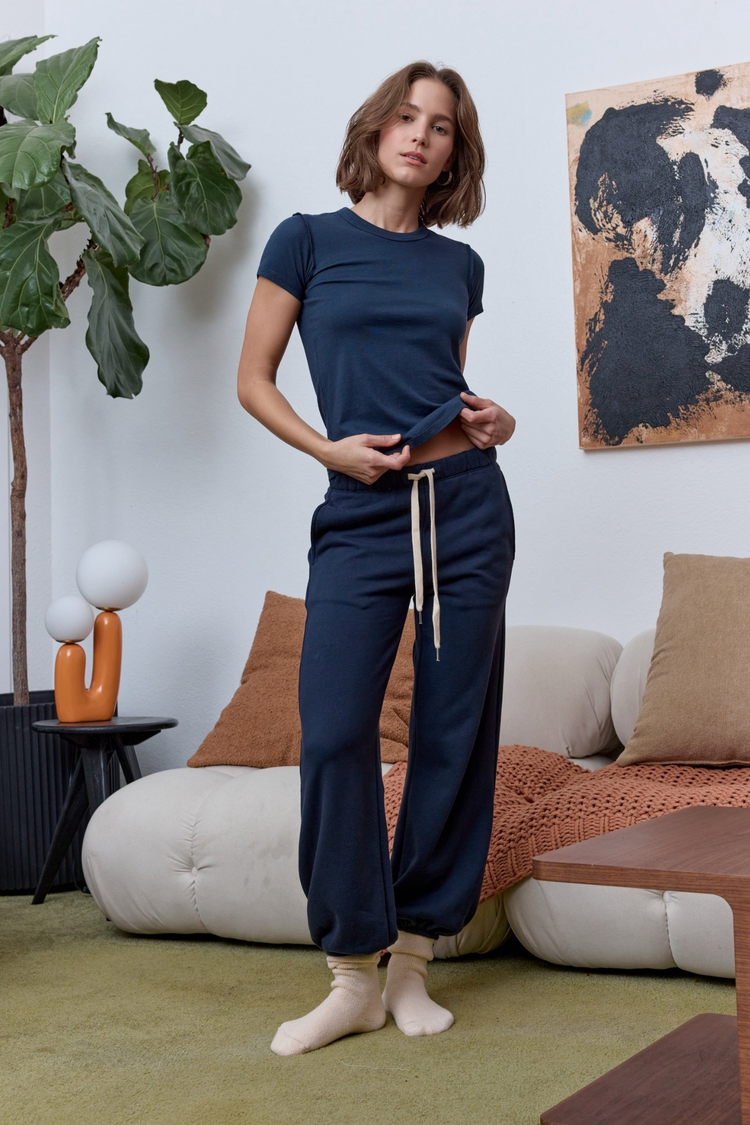 NSF Shane Billow Loop Terry Sweatpant - Eclipse