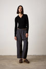 SHAILEY PAPERBAG WAIST PANT / FADED BLACK