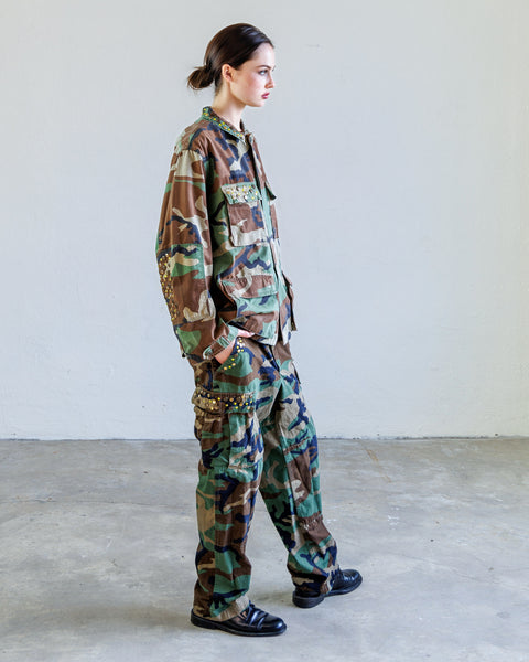 Woodland Camo Unisex Cargo Pants – Scout | NSF Studio – NSF Clothing