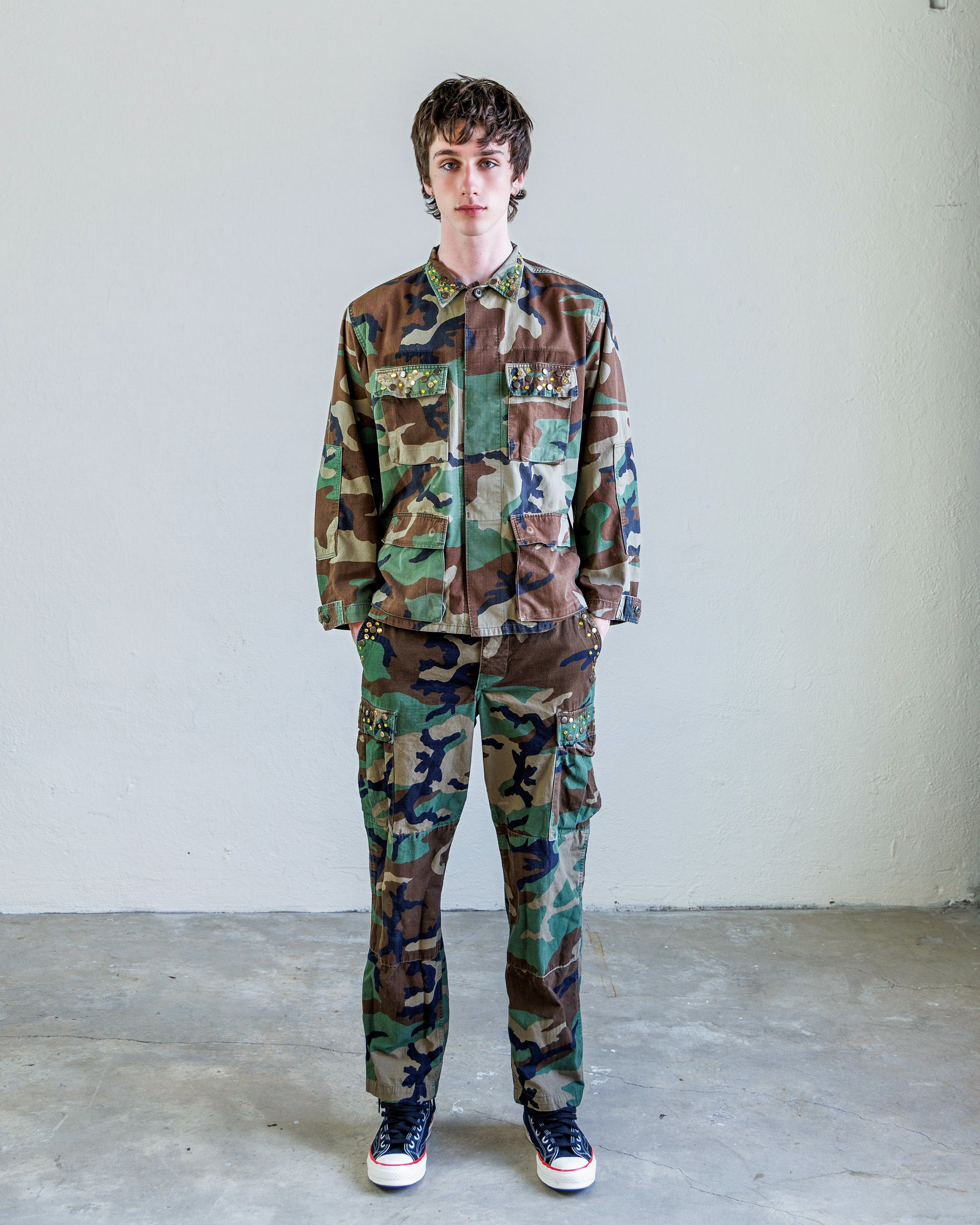 Woodland Camo Unisex Cargo Pants – Scout | NSF Studio – NSF Clothing