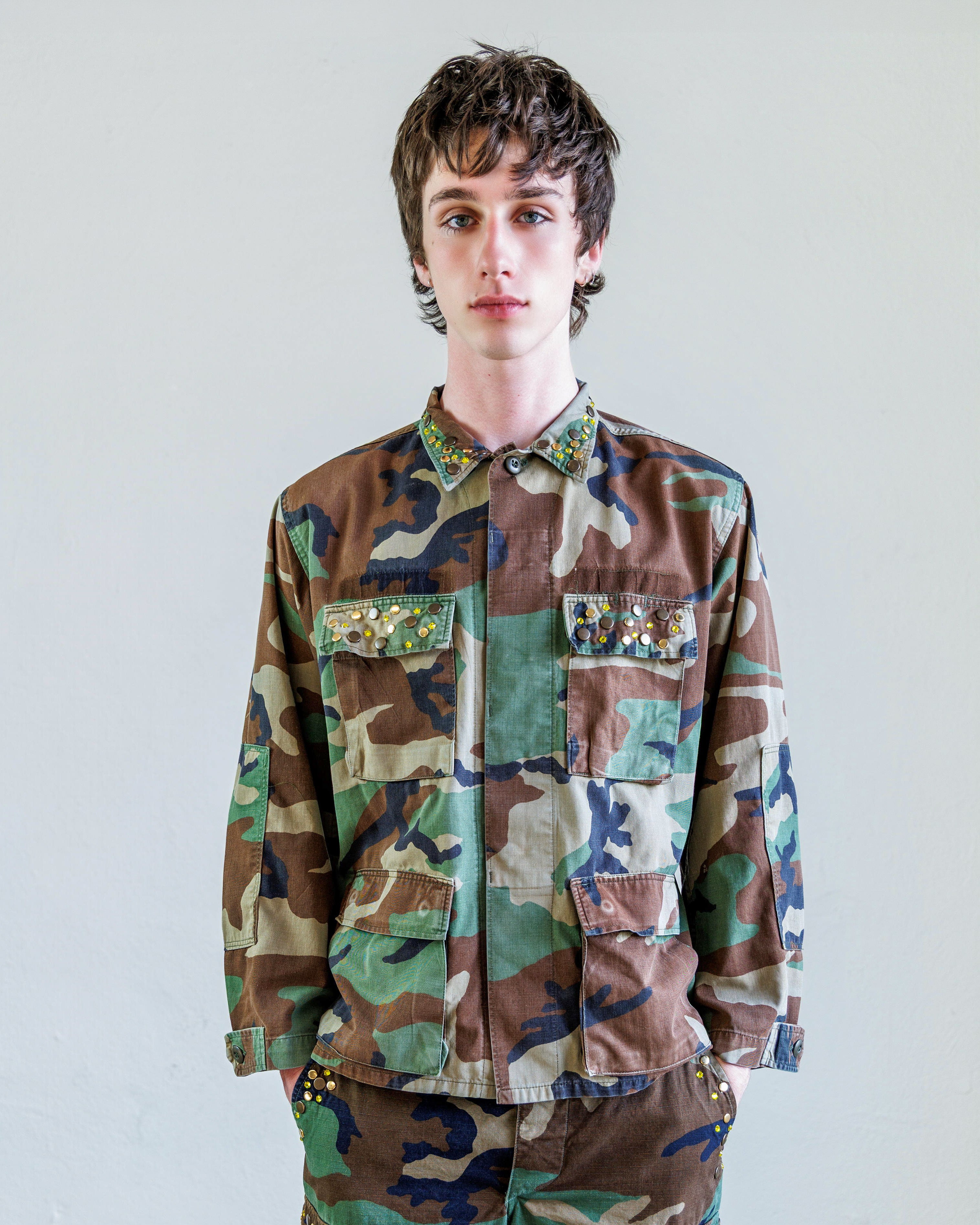 Studded Twill Unisex BDU Jacket – Austin Woodland | NSF – NSF Clothing