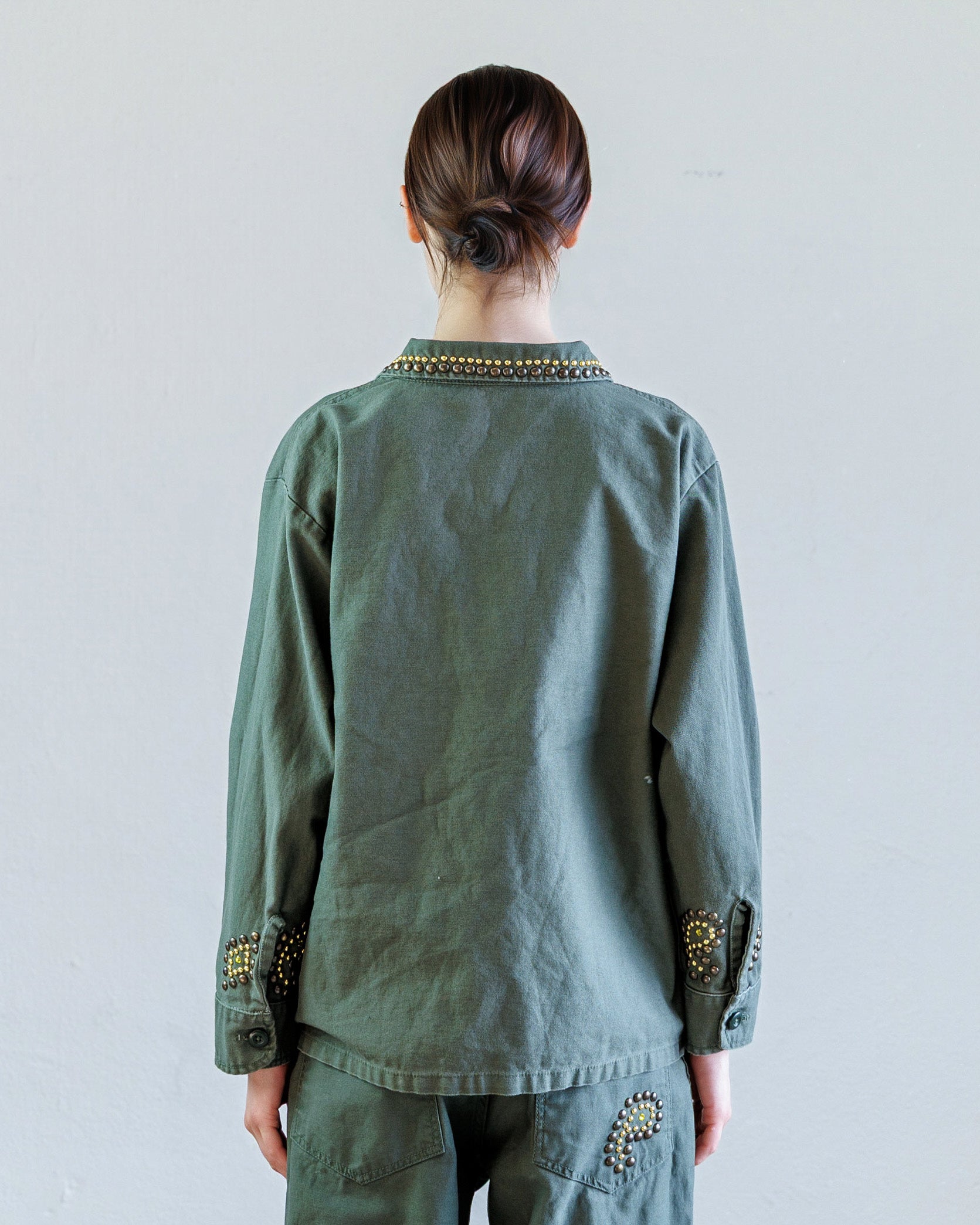 Studded Sateen Women's Shirt – Beck Army | NSF Studio – NSF Clothing