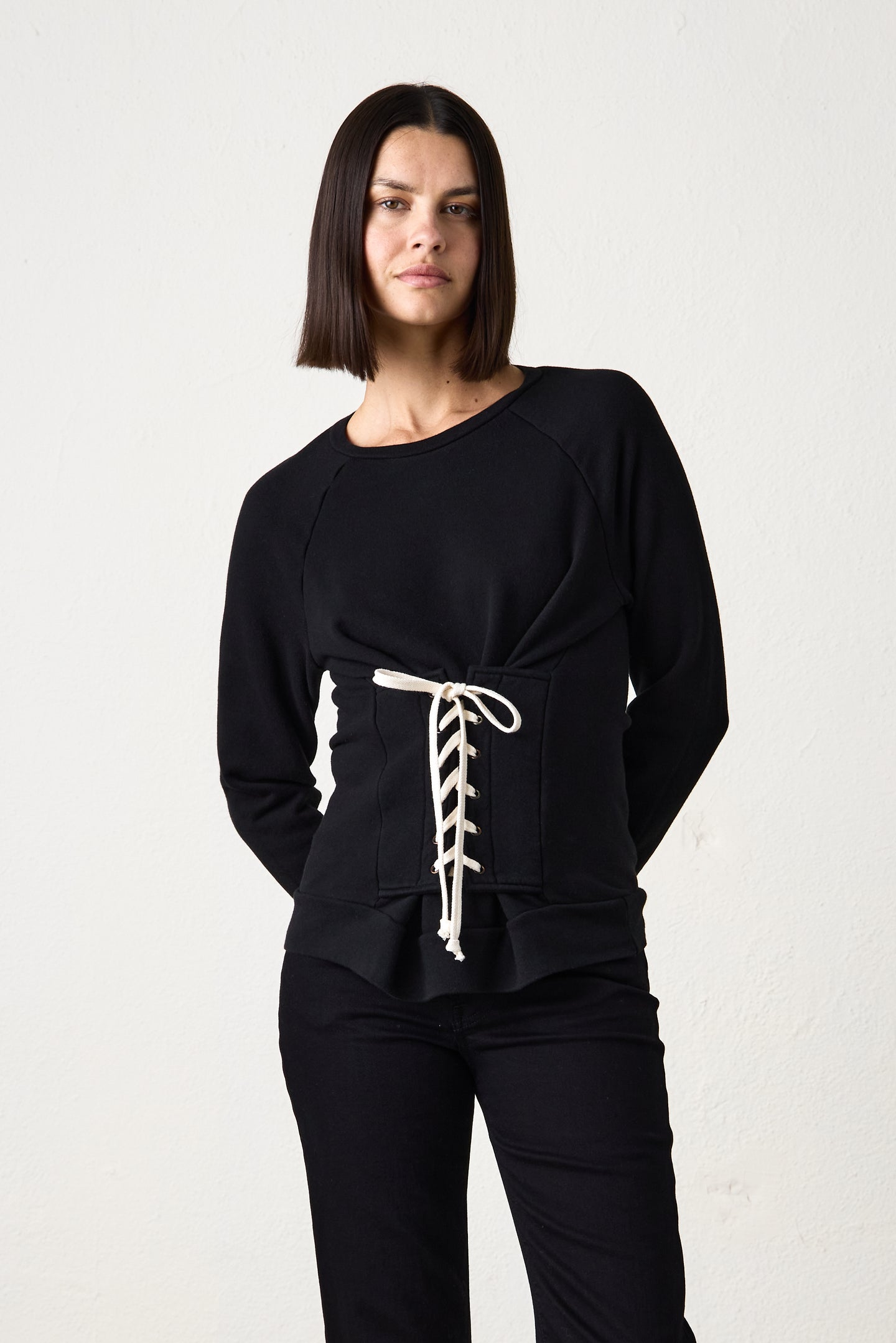 ELIO CORSET CREW / BLACK