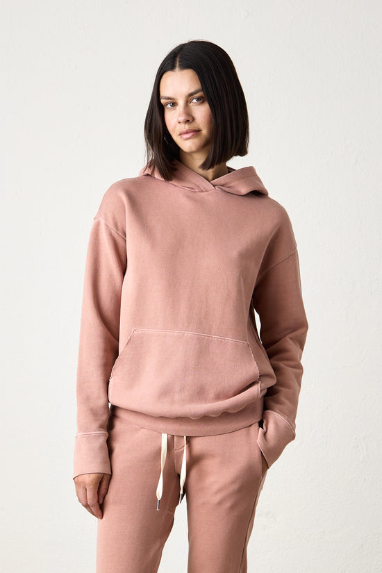 ELLIS RELAXED LOOP TERRY HOODY / ITALIAN CLAY