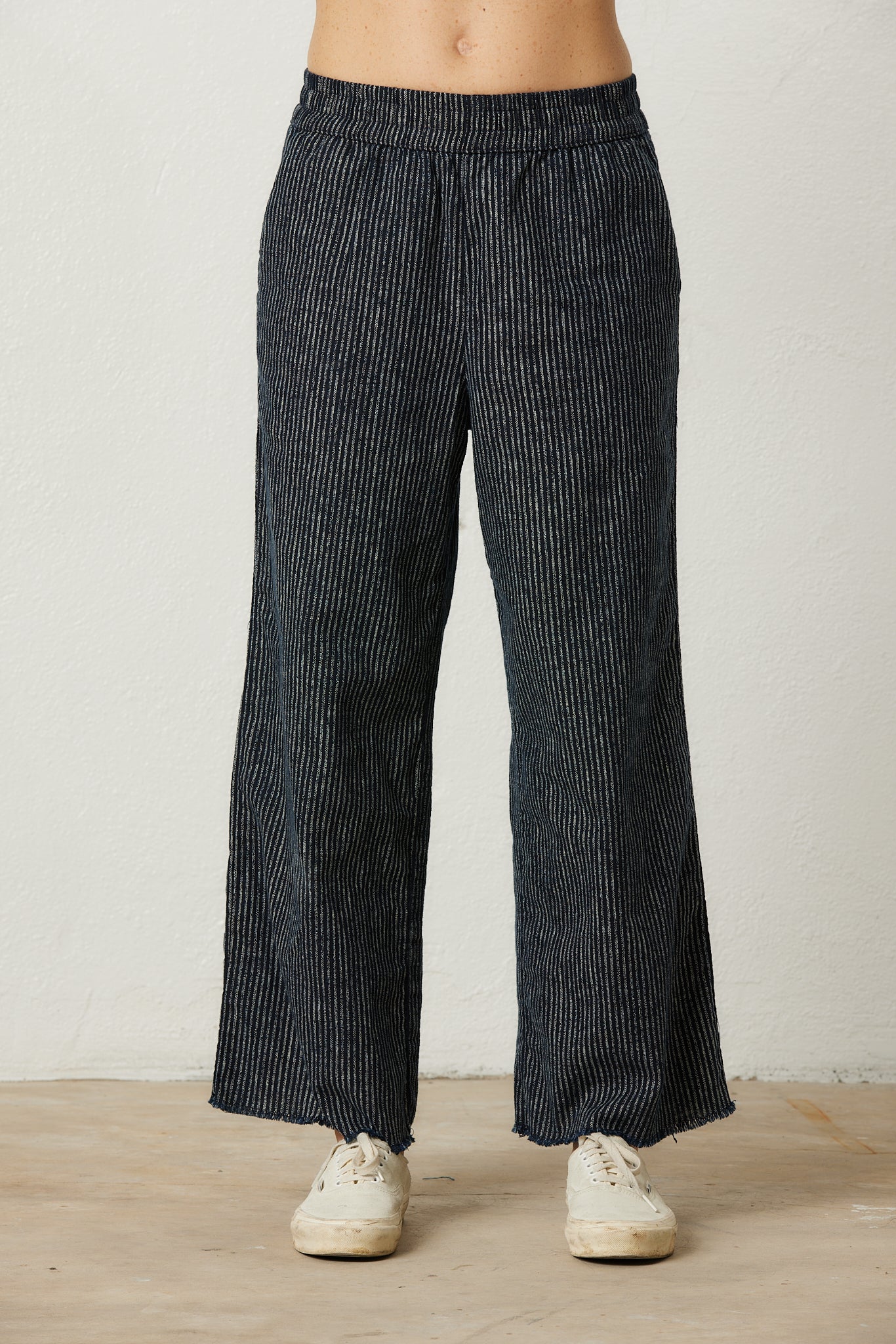 REED PULL ON PANT / INDIGO STRIPE