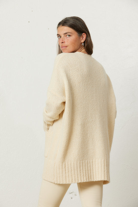 COLLIER OVERSIZED CARDIGAN / NATURAL
