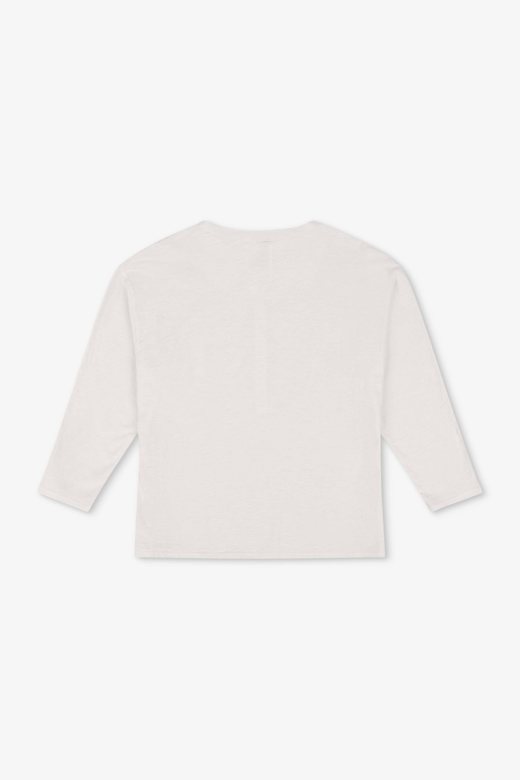 Women's Tee – NSF Hazel Boxy Slub Jersey Henley in Soft White