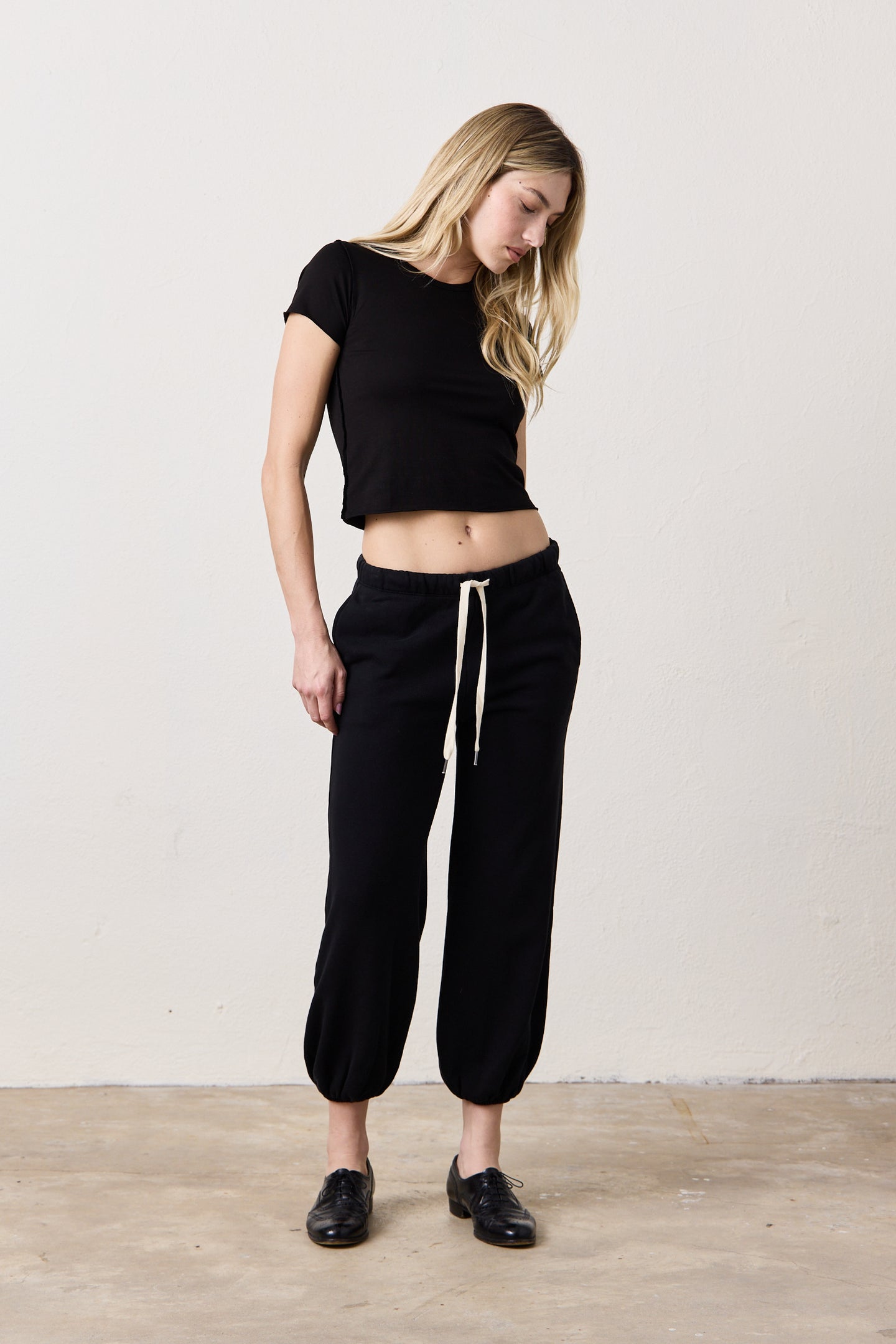 SHANE BILLOW LOOP TERRY SWEATPANT / BLACK