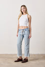 PENNY RELAXED TIE WAIST JEAN / SUNSHINE WASH