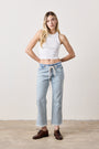 PENNY RELAXED TIE WAIST JEAN / SUNSHINE WASH